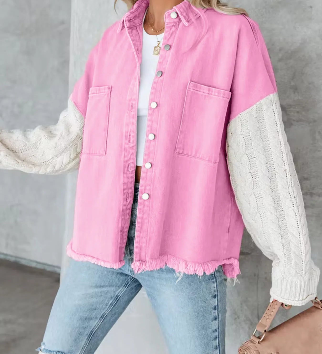 BIANCA | Túlméretezett patchwork farmerdzseki