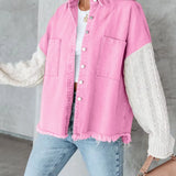 BIANCA | Túlméretezett patchwork farmerdzseki