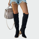 Bőr ortopéd csizmák térdig