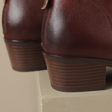 Camille | Botins de Luxo com Salto Baixo