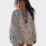 Liv - Víz Satin Bojtos Ing és Rövidnadrág Szett