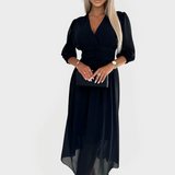 Levegős Selyem Chiffon Ruha Elegáns Alkalmakra