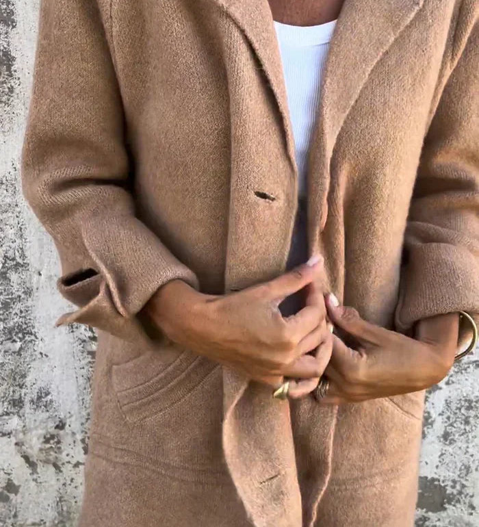 Stella | Gombos gyapjúkabát