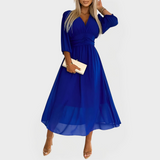Levegős Selyem Chiffon Ruha Elegáns Alkalmakra