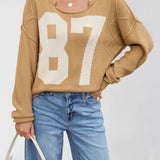 JURI | Oversize pulóver fonott mintával 81-es szám