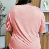 EVELYN | Bambusz zszálas felső V-nyakkal és ejtett vállakkal