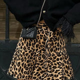 GERTRUD | Leopardmintás miniszoknya