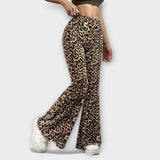 Francisca - Leopárdmintás bootcut nadrág