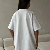 Estrela | Oversize póló kerek nyakkivágással és masnival