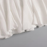 ZELMA | Rugalmas derékú szoknya fodros szegéllyel