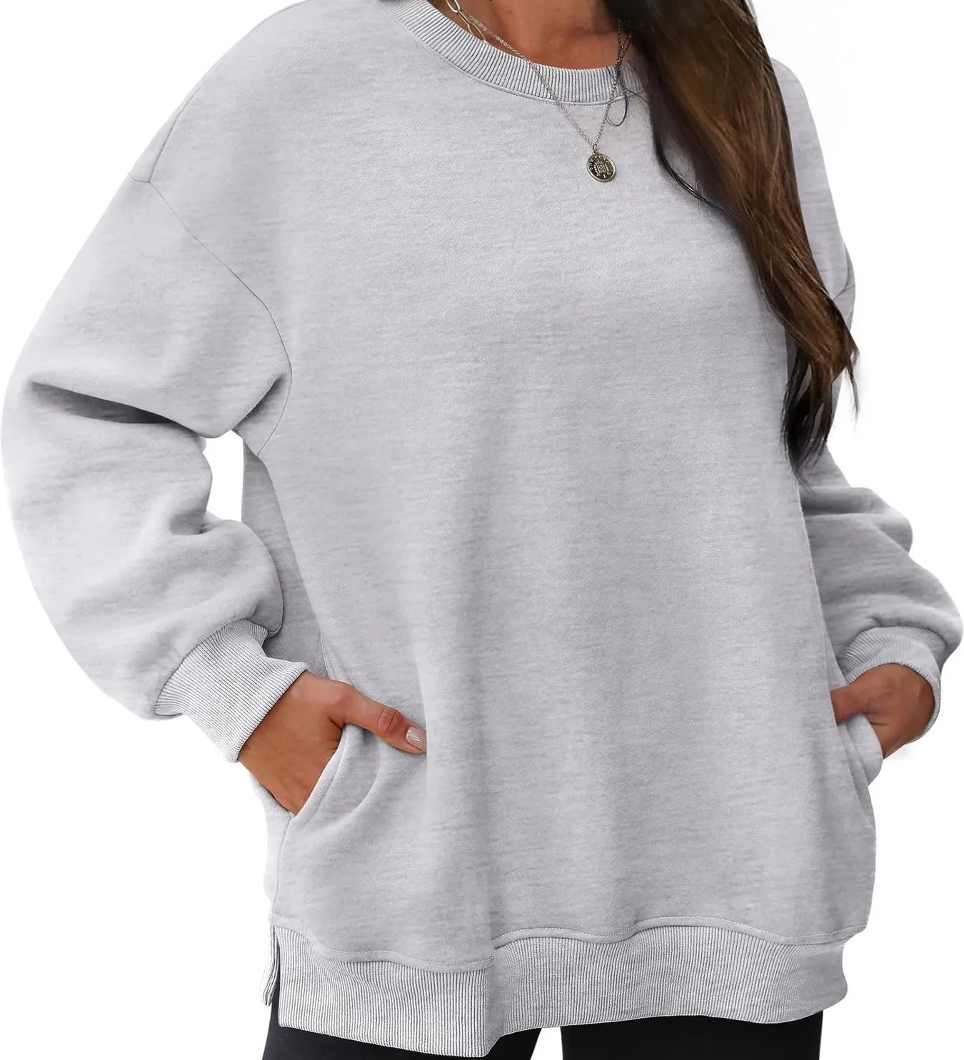 Elodie | Oversize pulóver kerek nyakkal és hosszú ujjakkal