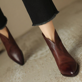 Camille | Botins de Luxo com Salto Baixo