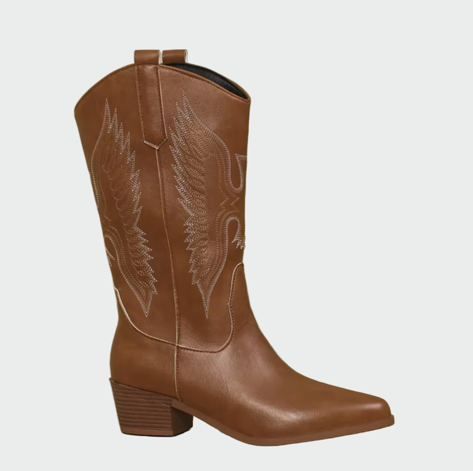 Csizma de cowboy occidentais em Pele