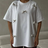 Estrela | Oversize póló kerek nyakkivágással és masnival