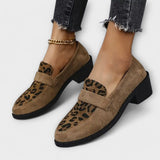 Karla - Sapatos de senhora elegantes com estampado de leopardo 