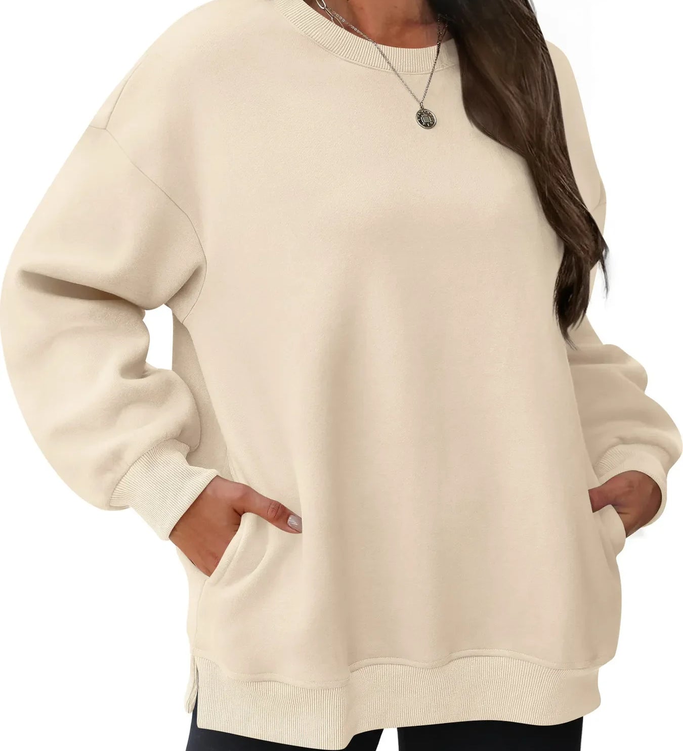 Elodie | Oversize pulóver kerek nyakkal és hosszú ujjakkal