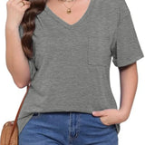 CONNY | V nyakú póló zsebekkel