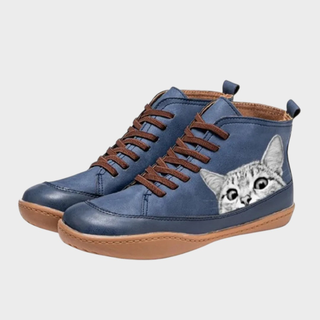 Kitty- Botas de couro macskák amantes számára