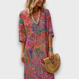 Boho Stílusú, Laza Fazonú Kaftán
