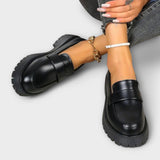 Mocassins Femininos com Design Ortopédico és Saltos em Cetim