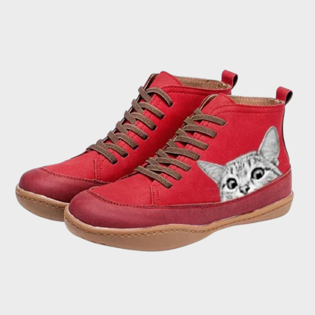 Kitty- Botas de couro macskák amantes számára