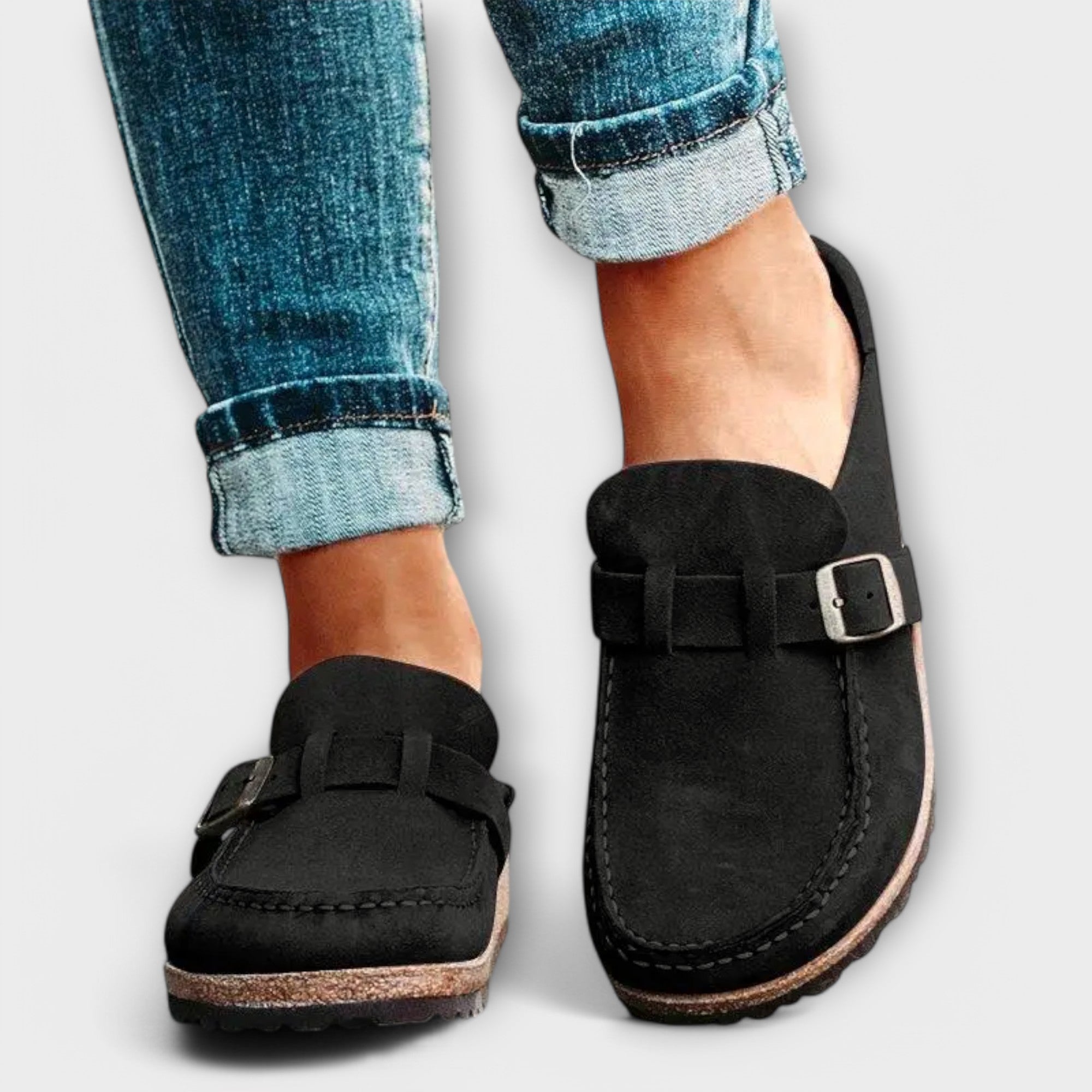 Mocassins Ortópedicos Femininos com Fecho Decorativo