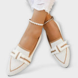 Dalva-Sapatos rasos para mulher com nó