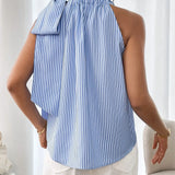 SZANDRA | Ujjatlan csíkos blúz