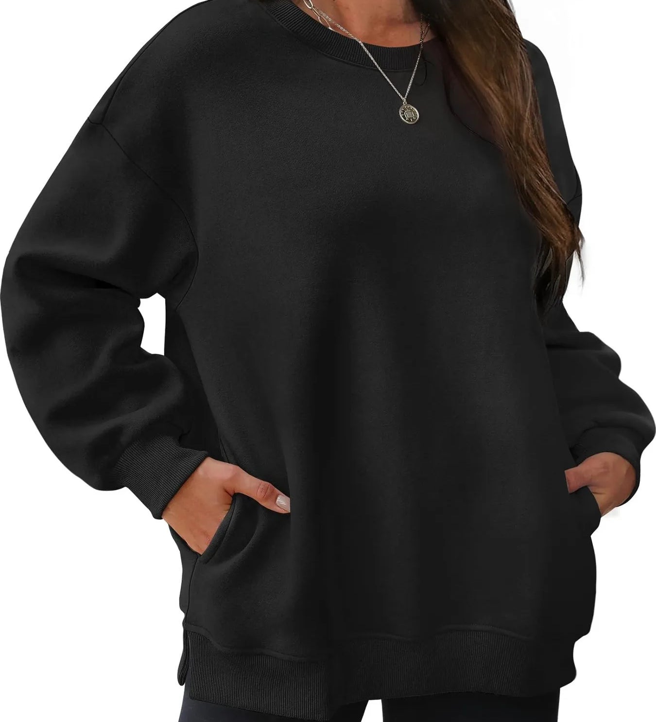 Elodie | Oversize pulóver kerek nyakkal és hosszú ujjakkal