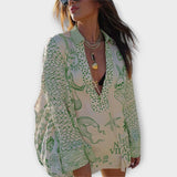 Liv - Víz Satin Bojtos Ing és Rövidnadrág Szett