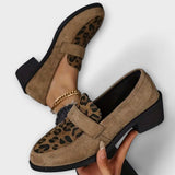 Karla - Sapatos de senhora elegantes com estampado de leopardo 