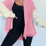 BIANCA | Túlméretezett patchwork farmerdzseki