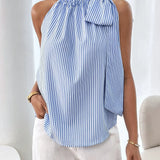 SZANDRA | Ujjatlan csíkos blúz