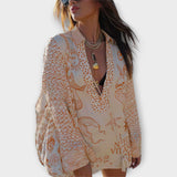 Liv - Víz Satin Bojtos Ing és Rövidnadrág Szett