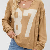 JURI | Oversize pulóver fonott mintával 81-es szám