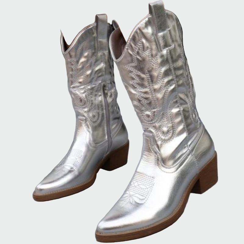 Cowboy fém csizma