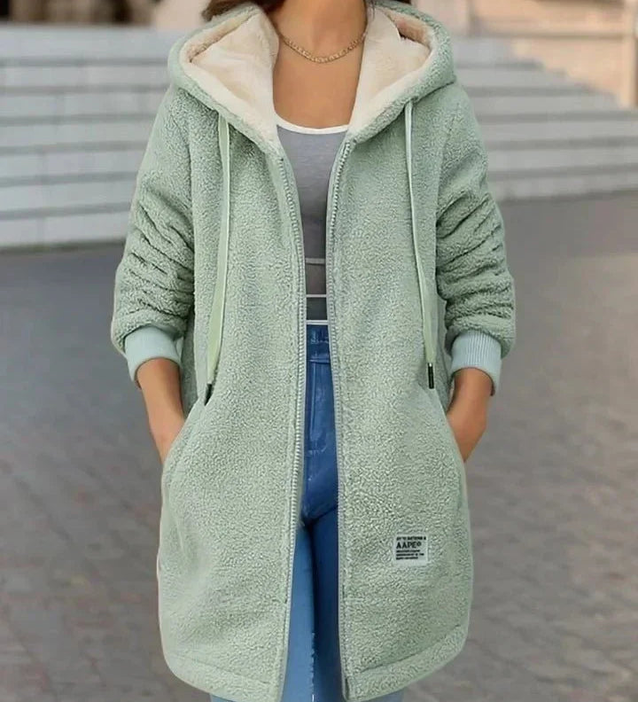 Elena™ Kapucnis gyapjúdzseki