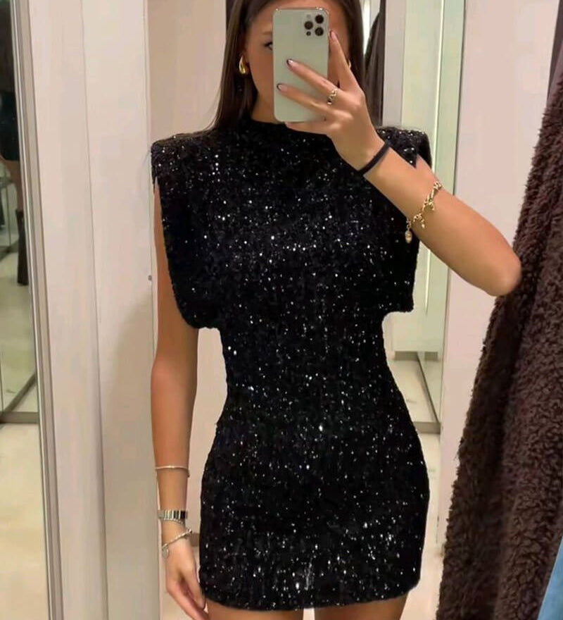 Gillian Csillogó Mini Ruha