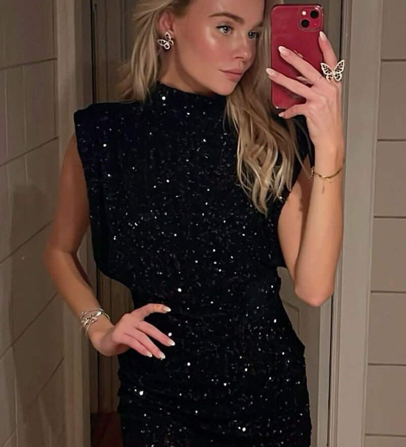 Gillian Csillogó Mini Ruha