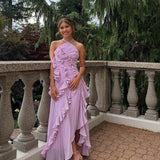 Ruffa Holder Pántos Ráncos Tulle Ruha