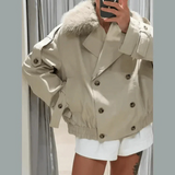 Camille Trench Coat műszőrme gallérral