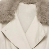 Camille Trench Coat műszőrme gallérral
