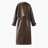 Cassy Műbőr Maxi Trench Kabát