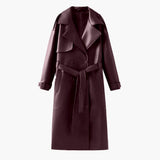 Cassy Műbőr Maxi Trench Kabát