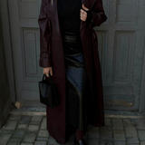 Cassy Műbőr Maxi Trench Kabát
