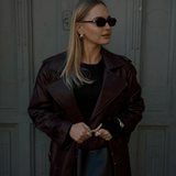 Cassy Műbőr Maxi Trench Kabát