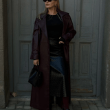 Cassy Műbőr Maxi Trench Kabát