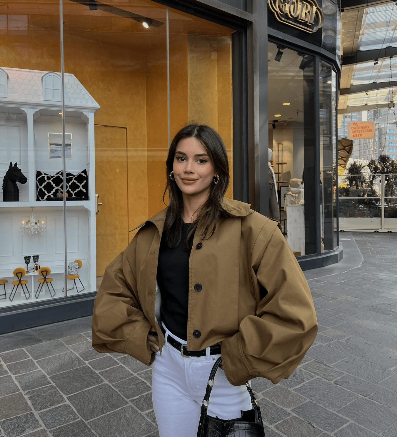 Celia Magas Nyakú Rövid Dzseki