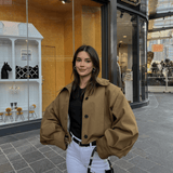 Celia Magas Nyakú Rövid Dzseki