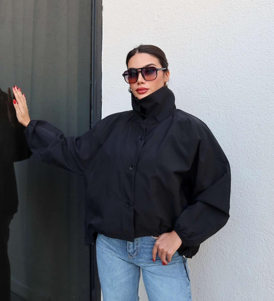 Clara Maga Nyakú Bomber Dzseki